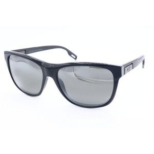 Maui Jim HOWZIT MJ 734-02 Black Square Sunglasses Gray Polarized Lens 56mm (A)